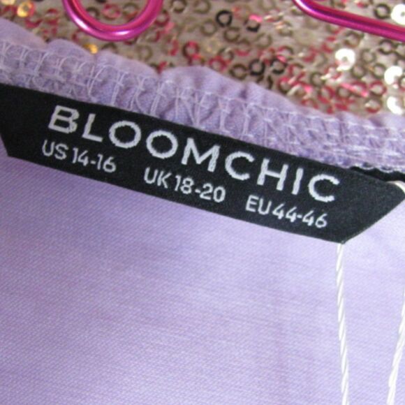 NWT BloomChic purple shirt 14/XL - Picture 5 of 7